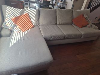 Sofa with chaise lounge