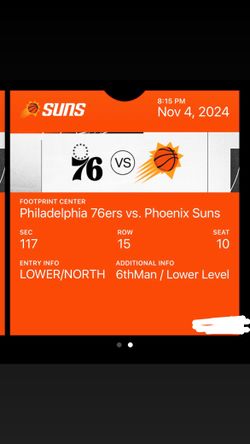 Suns Vs 76ers 