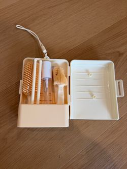 Brand New Baby Bottle Cleaning Brush Set with Storage Case