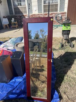 Hanging Jewelry Armoire Mirror