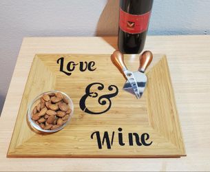 Love & wine sign