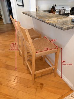Pine & Ratan Barstool - Joss & Main