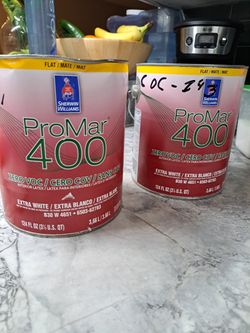 2 Gallons  Flat Paint.  $50 diferent Color
