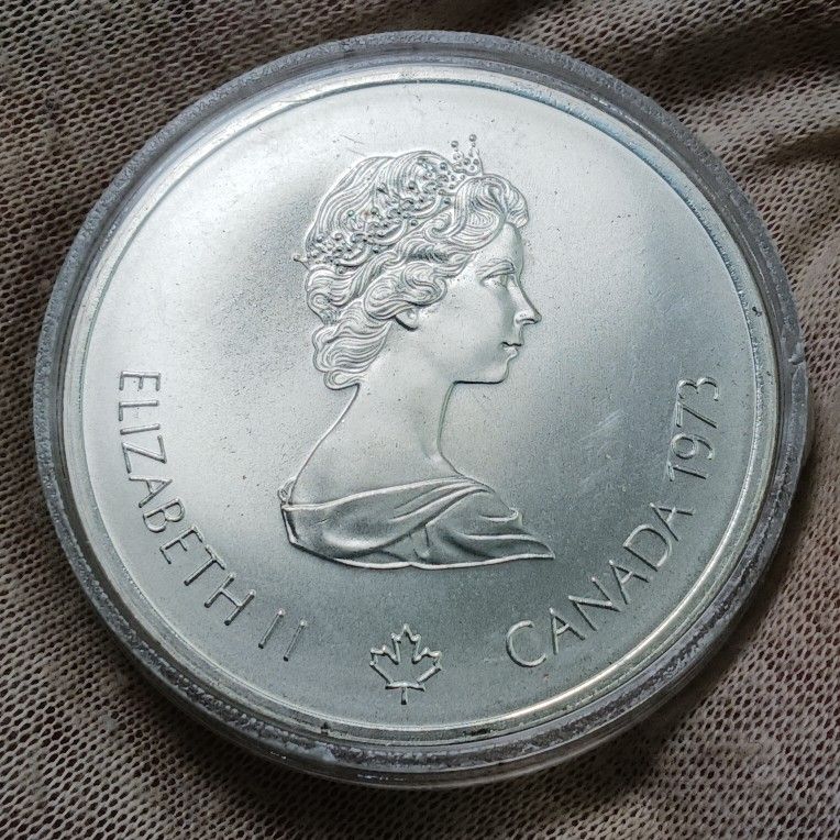 1973 Canada $10 Montreal Olympics .925 Fine Silver 