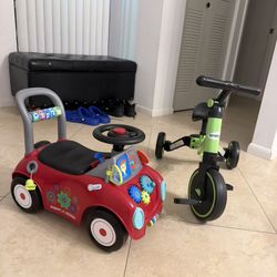 Bike 3 -Wheel and ride on push car for toddlers