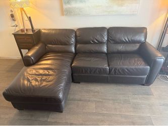 Leather couch