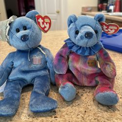 Set Of September Birthday Bears 