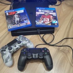 PS4 SLIM 2 WIRELESS CONTROLLERS AND MADDEN AND NBA 25 Bundle  