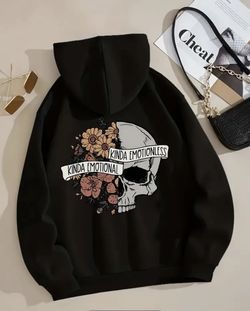 Floral Skull Hoodie
