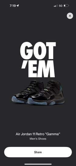 Jordan 11 Retro Gamma Blue Size 12