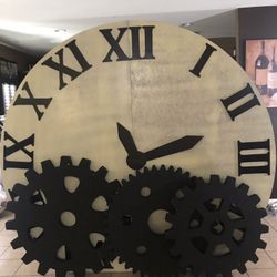 Wood Clock For Display Or Banckground On Any Event 