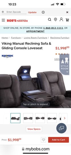 Viking gliding console loveseat best sale