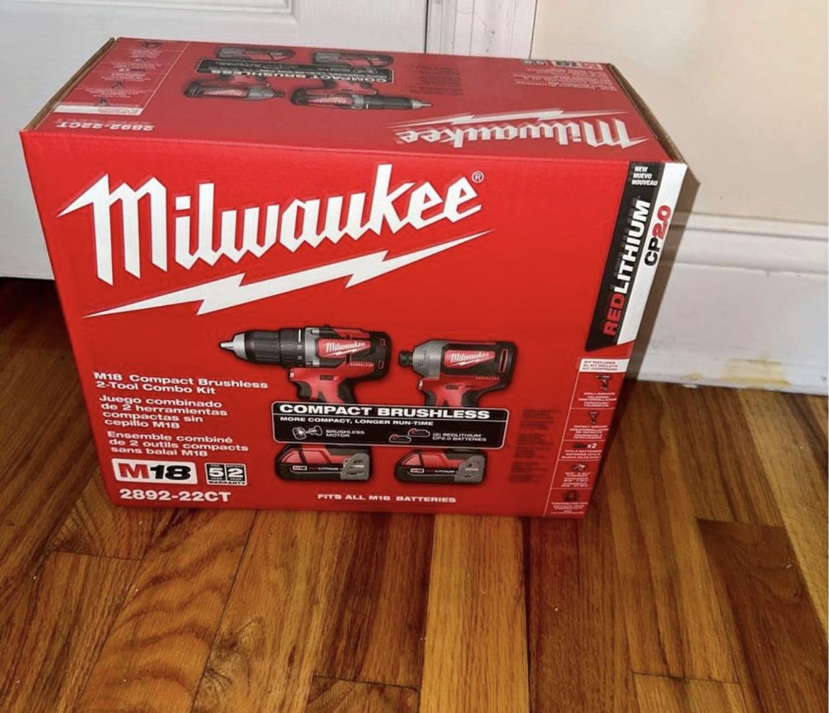 Milwaukee M18 Brushless Drill/Impact Set