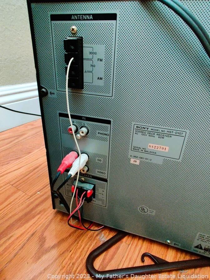 Sony LBTD107 Stereo WITH REMOTE & Sony SSD117 Three Way 70W Stereo