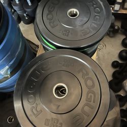 35lb Rogue Fitness HG Bumper Plate Pair NEW