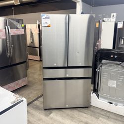 🔥Samsung BESPOKE 29 Cubic Ft. 4-Door Refrigerator With Beverage Center And Ice Maker Stainless Steel🔥FINANCING AVAILABLE 🔥