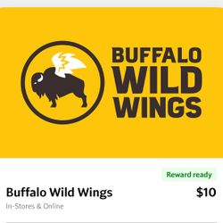 10$  Buffalo Wild Wings Gift Card 
