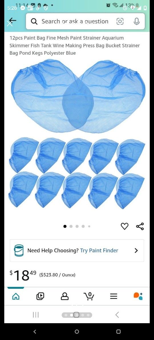 2 Packs Of 12 Paint Strainers *New In Package*