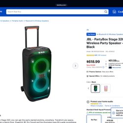 JBL 320 PartyBox $560 Cash Not Less Price Firm