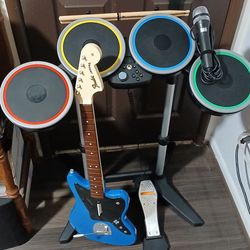 Rock Band 4 Guitar, Drums, Microphone And Game For Xbox One And Series X
