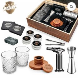 Old Barrel Bar Supplies Premium Cocktail Smoker Kit with Torch (butane excluded)