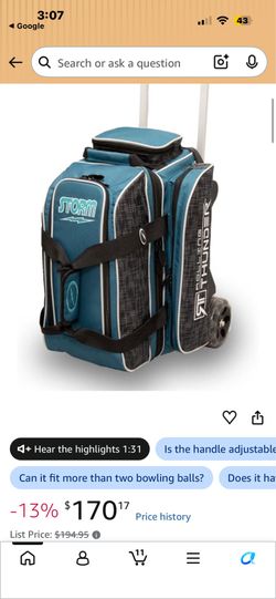 Bowling Bag & Ball Set