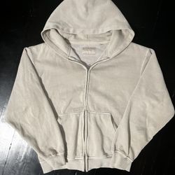 Beige Pacsun Zip Up Hoodie