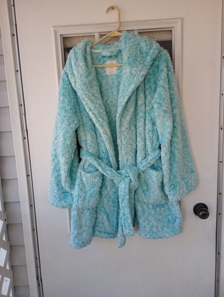 Jasmine & Ginger women's robe with hoodie Sz L