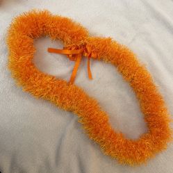 Orange Eyelash Lei