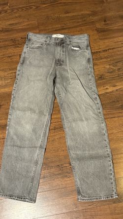 Baggy Hollister Gray Wash Denim Jeans