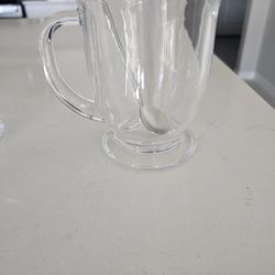 4 TAZAS NUEVA CON SUS CUCHARAS 