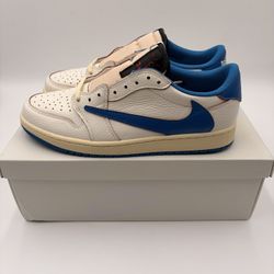 Travis Scott Sail Military Blue Jordan 1 Low