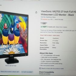 ViewSonic VA2703 27 Inch LCD Monitor ( 2 Screens)