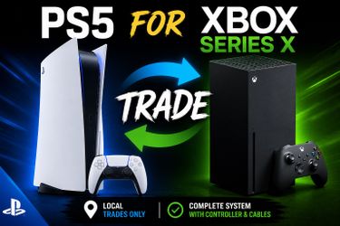Looking to trade my PS5 Disc Edition (825 GB) for an Xbox Series X.