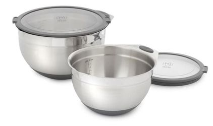 Set de 2 recipientes con tapa para mezclar de 2 y 4 qt princess housr