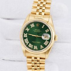 Swiss Movement Green Face Watch