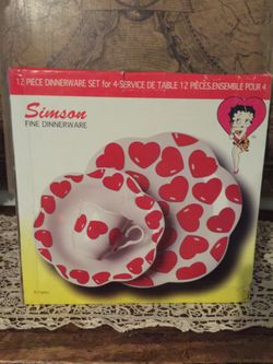Vintage Simson Dinnerware inspired by Betty Boop