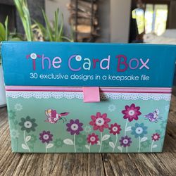 Keepsake Card Box with new greeting cards