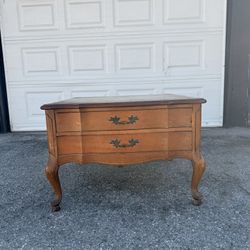 Vintage French Provincial Nightstand / End Table