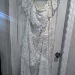 Plus Size Boho Wedding Dress Size 22