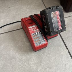 Milwaukee Battery And Charger/Vacuum