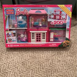 NEW - Mega Bloks Barbie Build ‘n Play Fab Mansion