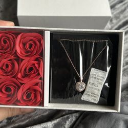 Gold Necklace for women pendant S925 Sterling Silver Chain Necklace CubMilligramic Zirconia Pendant Necklace Dainty Vintage Women Jewelry Pendant