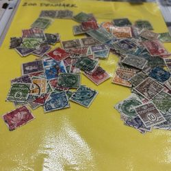 200 Postage Stamps From Denmark