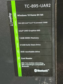 Acer TC - 895 -UA92
