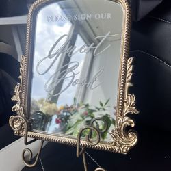 Guest book sign With Easel