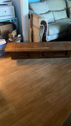 Vintage wood mantle