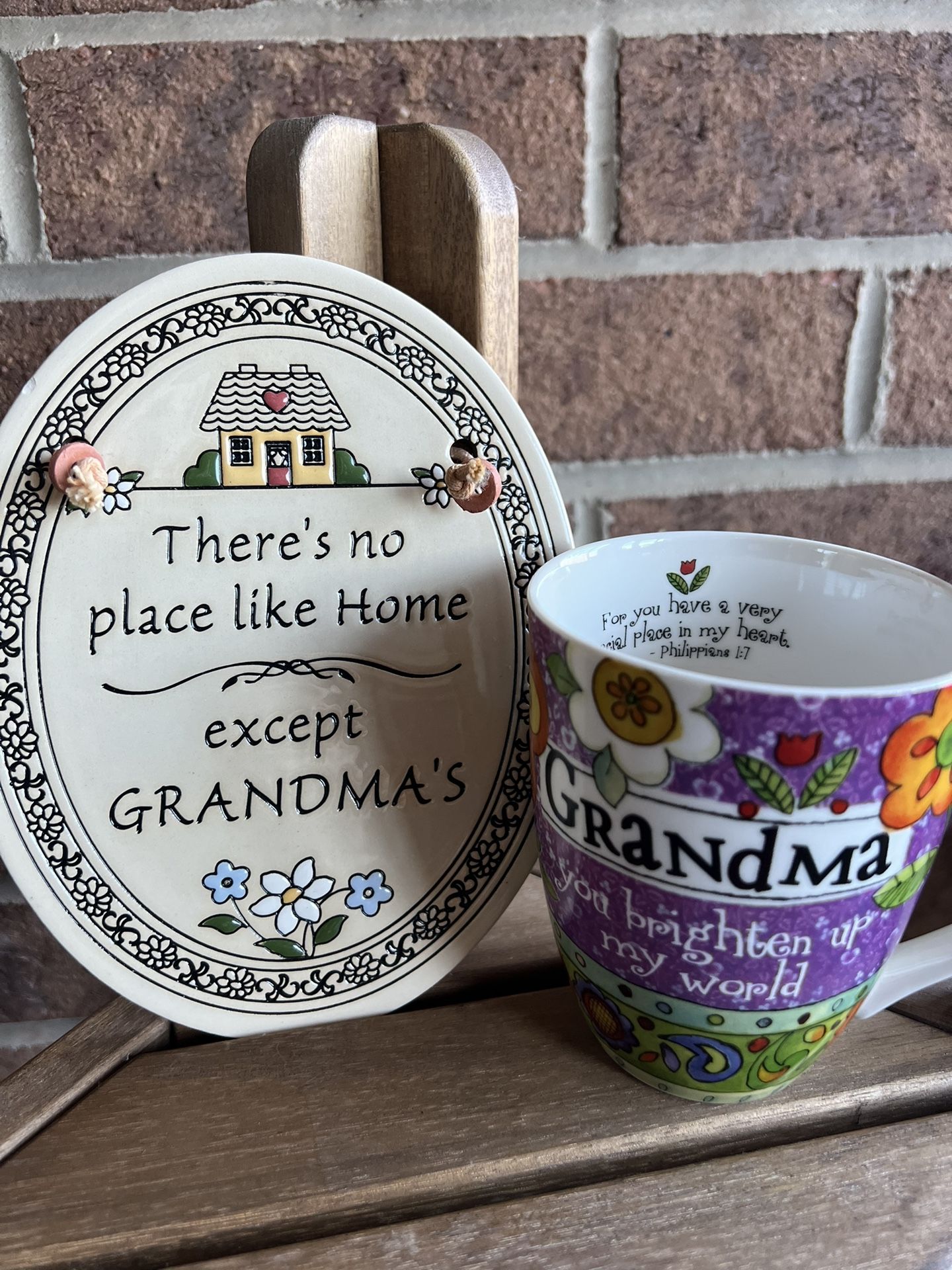 Especially For Grandma Decorative Plate ( 7X6”) and Mug