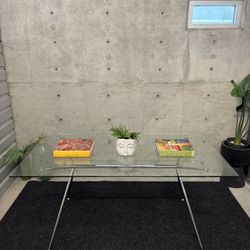 CONTEMPORARY PANGEA GLASS TABLE (DELIVERY AVAILABLE) 