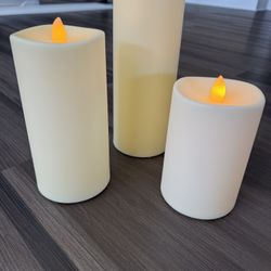 Led Candles Set Of 3 